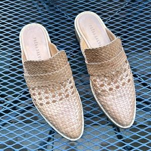 Freda Salvador Woven Keen Leather Mule